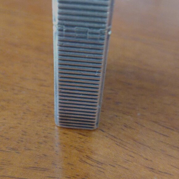 Vintage Lady S.T. Dupont Ligne 1 Silver Plated Lighter horizontal lines - Picture 2 of 9